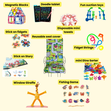 Toddler Travel Toy Pack (with Sack Pack Bag)